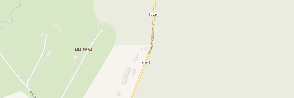 Plan du 20 Rte de Champroux à Pouzy-Mésangy