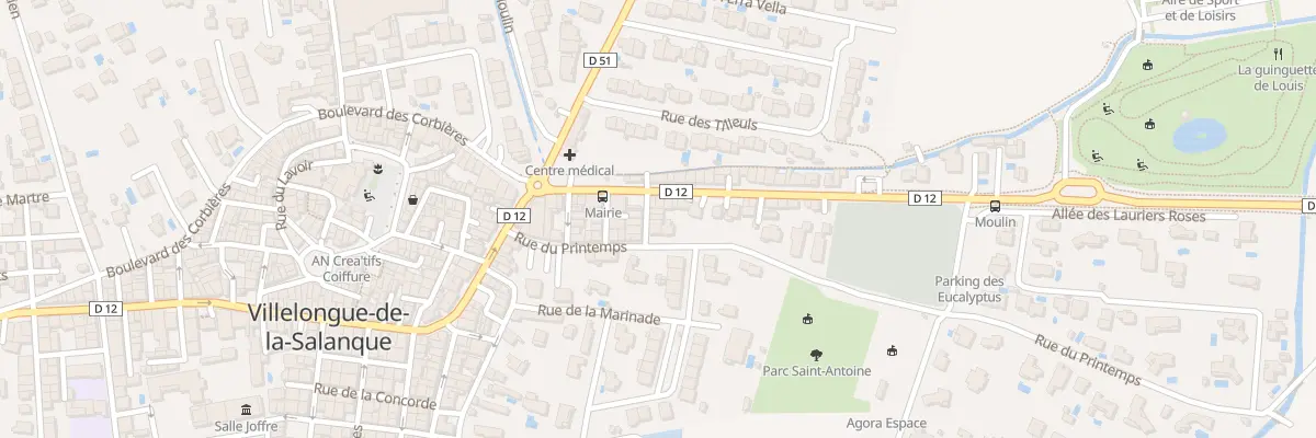 Plan du 6 Rue St Hubert à Villelongue-de-la-Salanque