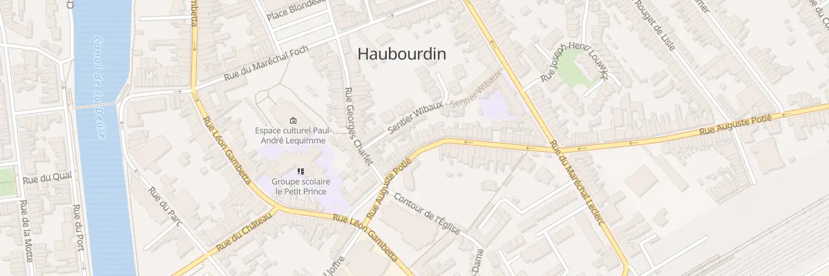 Plan du 19 Rue Auguste Potié à Haubourdin