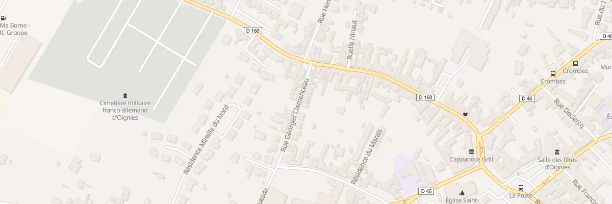 Plan du 11 Rue Georges Clémenceau à Oignies