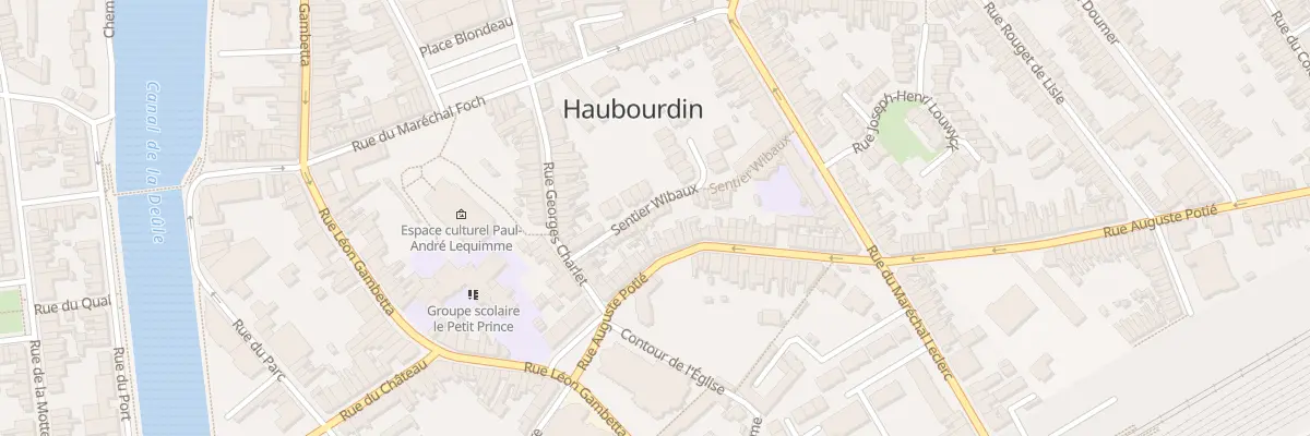 Plan du 20 Sen Wibaux à Haubourdin
