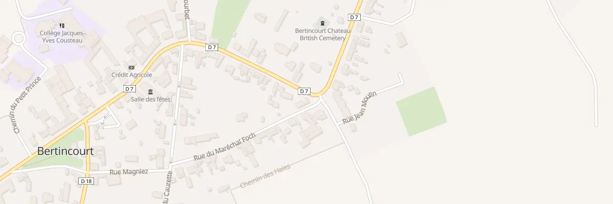 Plan du 15 Rue du Mal Foch à Bertincourt