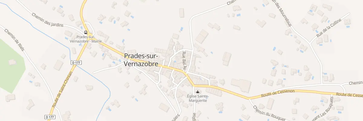 Plan du 5069F Rue Bel Air à Prades-sur-Vernazobre
