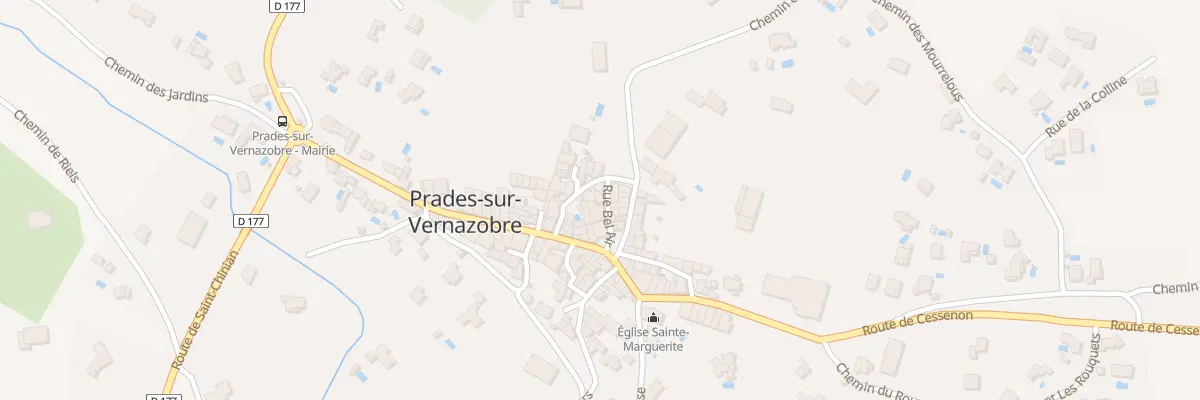 Plan du 5116F Rue Bel Air à Prades-sur-Vernazobre