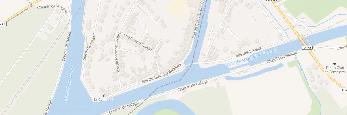 Plan du 254 Rue du Quai des Bateliers à Pont-l’Évêque