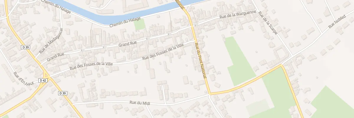 Plan du 54 Rue des Fossés de la Ville à Vitry-en-Artois