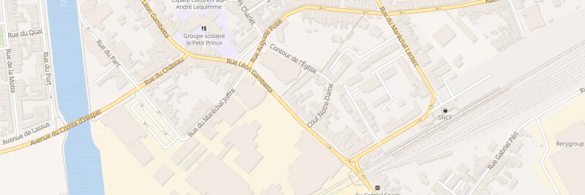 Plan du 91 Rue Léon Gambetta à Haubourdin