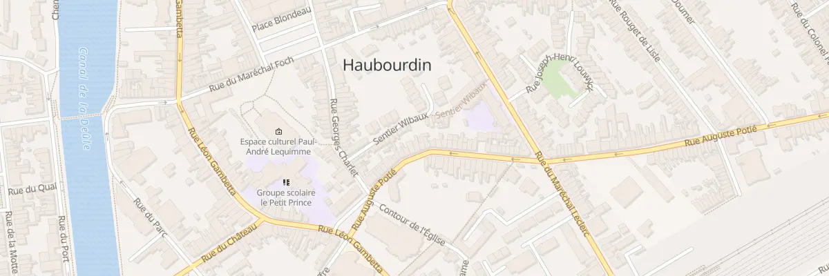 Plan du 25 Rue Auguste Potié à Haubourdin
