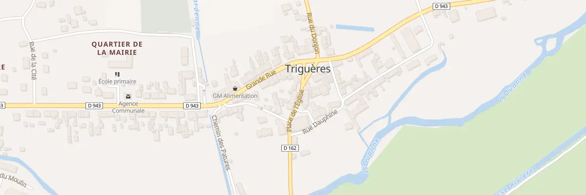 Plan du 2 Pl de l’Eglise à Triguères
