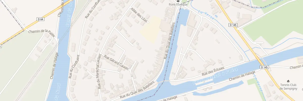 Plan du 166 Rue du Quai des Bateliers à Pont-l’Évêque
