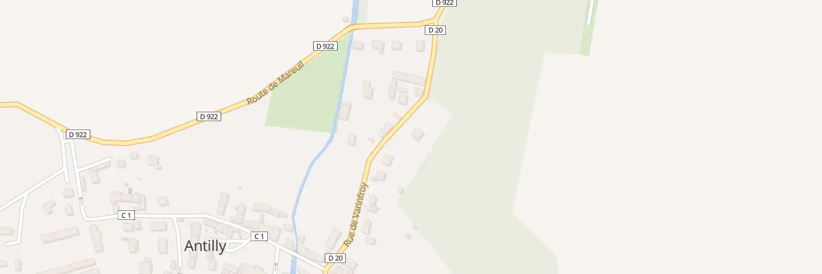 Plan du 1 Rue de Varinfroy à Antilly