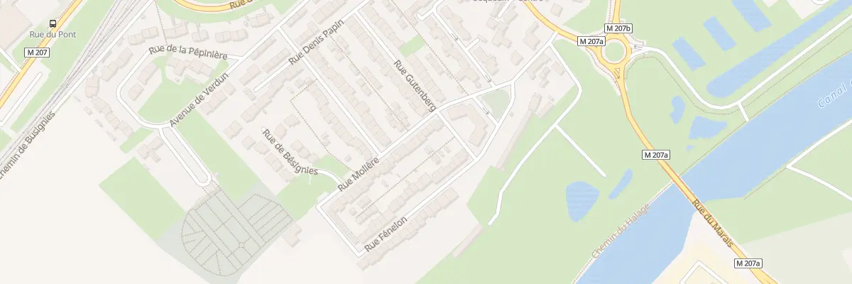 Plan du 7 Rue Molière à Sequedin