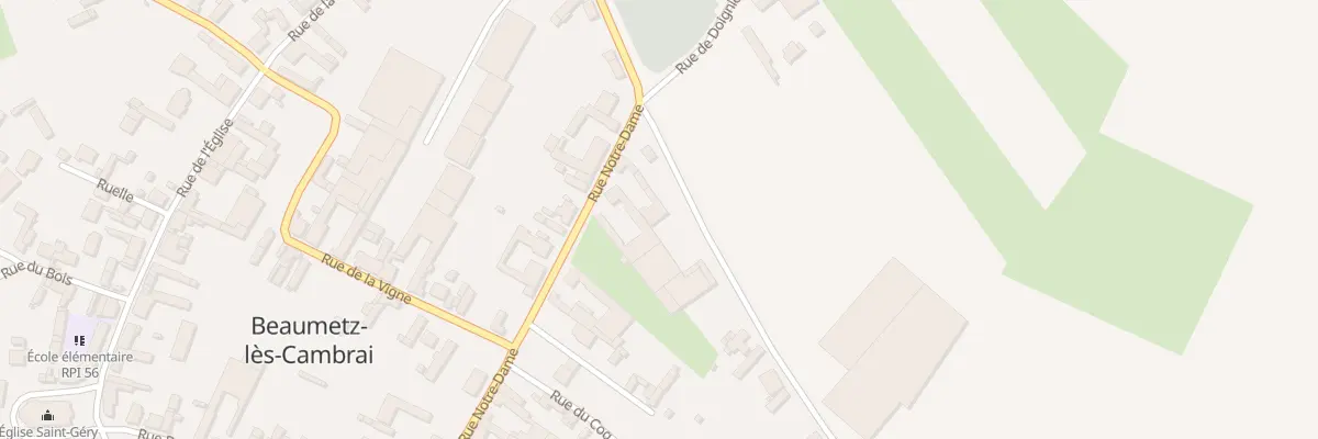 Plan du 52 Rue Notre-dame à Beaumetz-lès-Cambrai