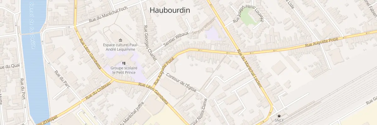 Plan du 4 Rue Auguste Potié à Haubourdin