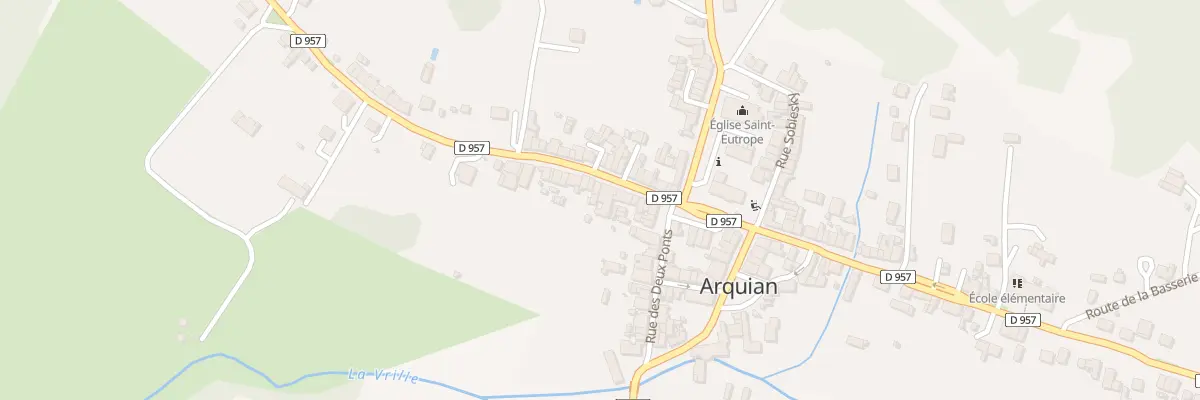 Plan du 15 Rte de Neuvy à Arquian