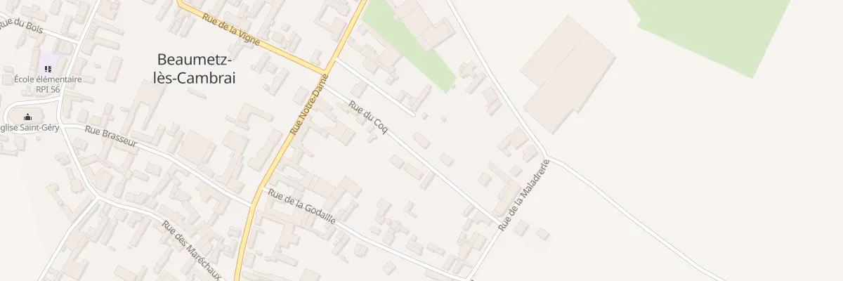 Plan du 5 Rue du Coq à Beaumetz-lès-Cambrai