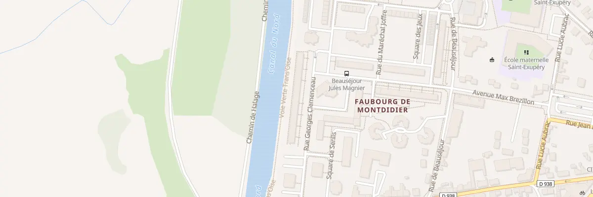 Plan du 27 Rue Georges Clémenceau à Noyon