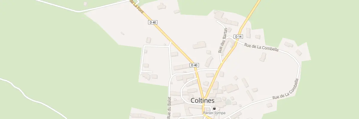 Plan du 5093 Le Bourg à Coltines