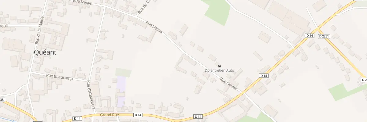 Plan du 22 Rue Neuve à Quéant