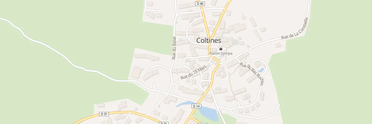 Plan du 5077 Le Bourg à Coltines