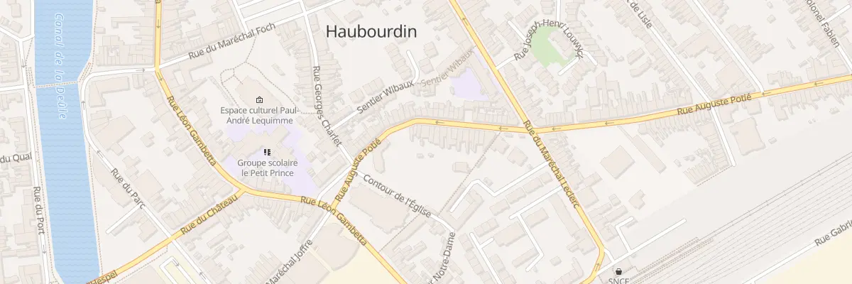 Plan du 10 Rue Auguste Potié à Haubourdin