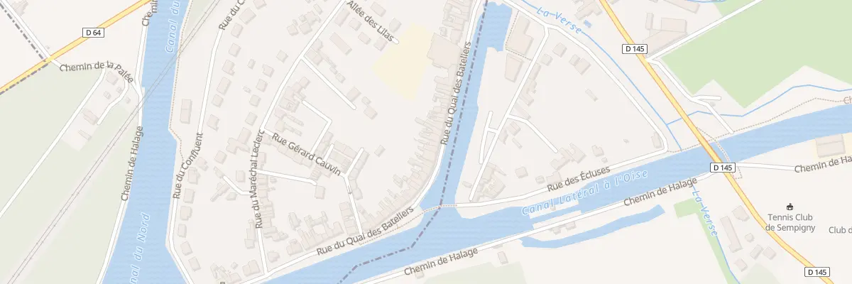Plan du 176 Rue du Quai des Bateliers à Pont-l’Évêque