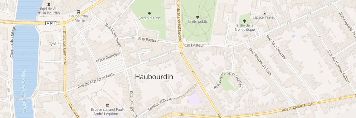 Plan du 30 Rue du Mal Leclerc à Haubourdin
