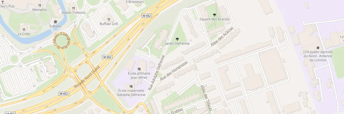 Plan du 11 Rue des Hortensias à Lille