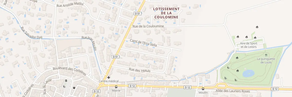 Plan du 12 Rue des Amandiers à Villelongue-de-la-Salanque