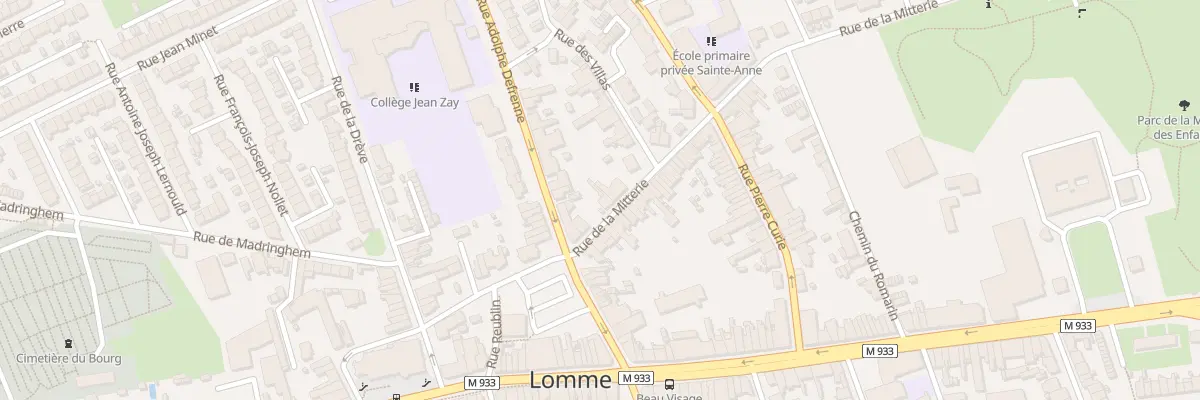 Plan du 5 Rue de la Mitterie à Lille