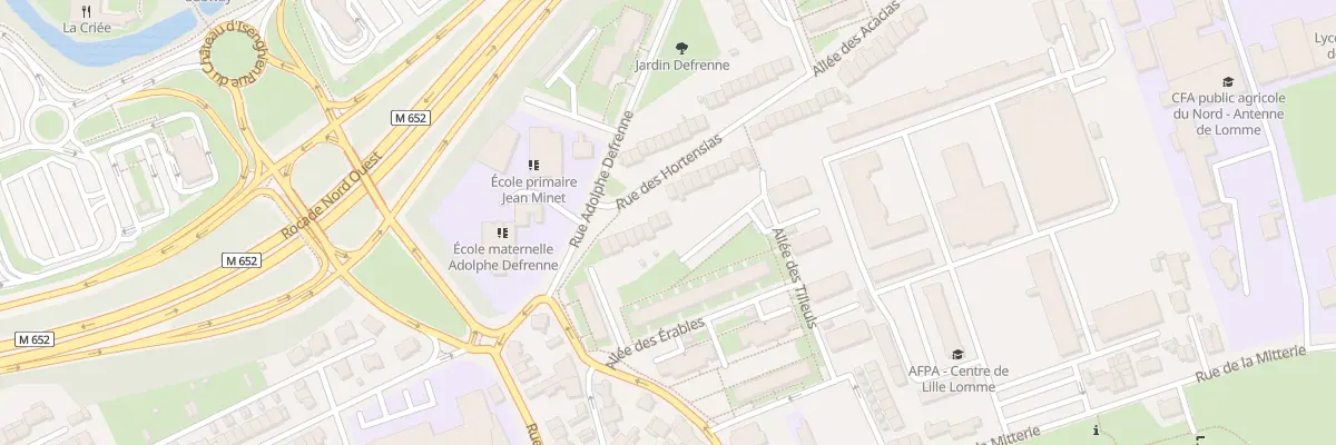 Plan du 16 Rue des Hortensias à Lille