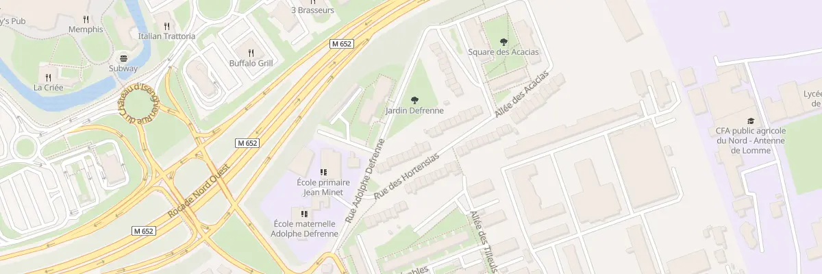 Plan du 15 Rue des Hortensias à Lille
