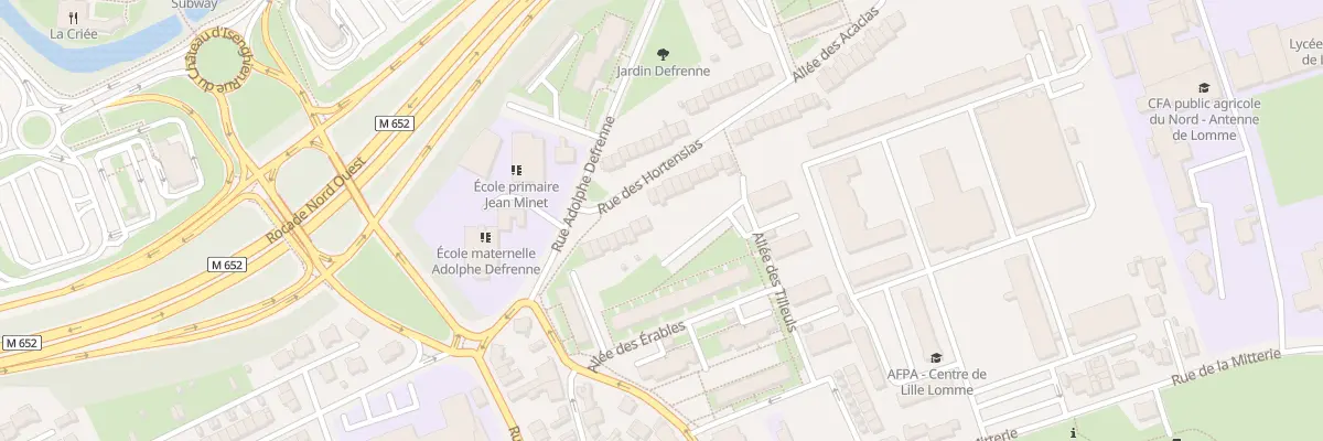 Plan du 18 Rue des Hortensias à Lille