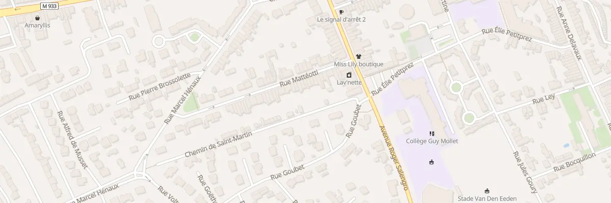 Plan du 25 Rue Matteotti Lomme à Lille