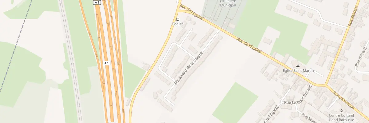 Plan du 16 Rue de la Liberte à Noyelles-Godault