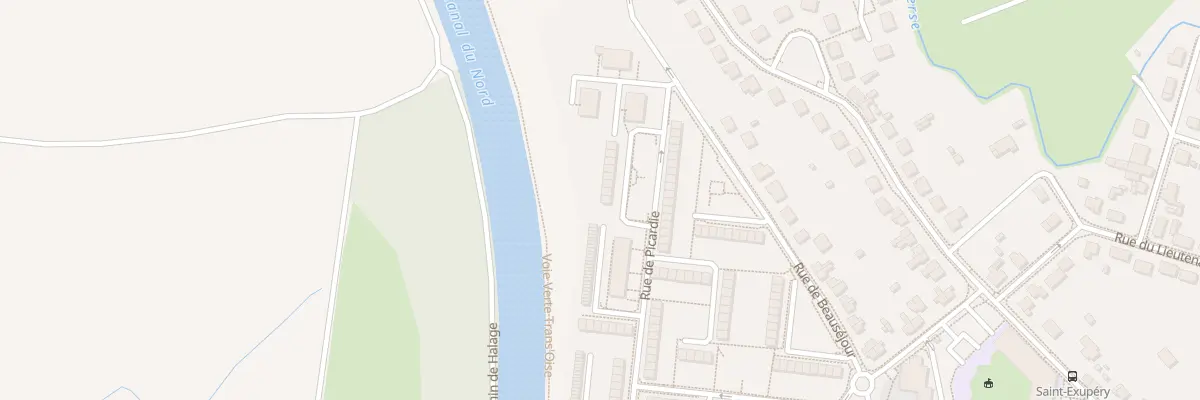 Plan du 1 Sq des Acacias à Noyon