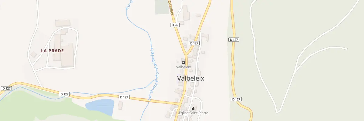 Plan du 5005 Valbeleix à Valbeleix