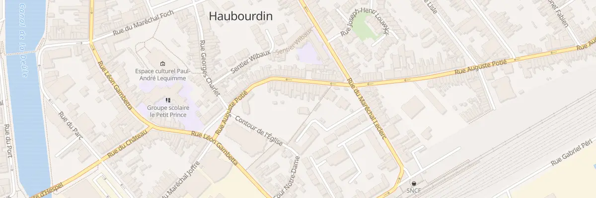 Plan du 18 Rue Auguste Potié à Haubourdin