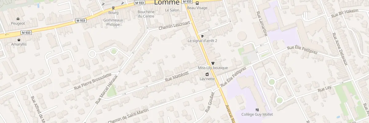 Plan du 12 Rue Matteotti Lomme à Lille