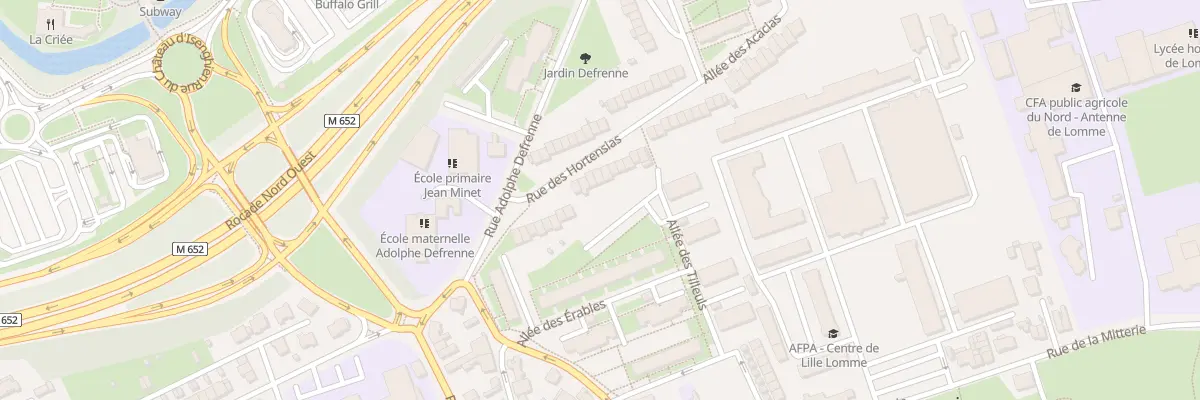 Plan du 22 Rue des Hortensias à Lille