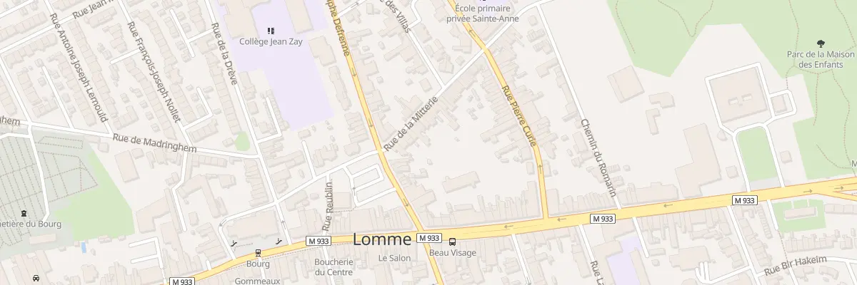 Plan du 10 Rue de la Mitterie à Lille