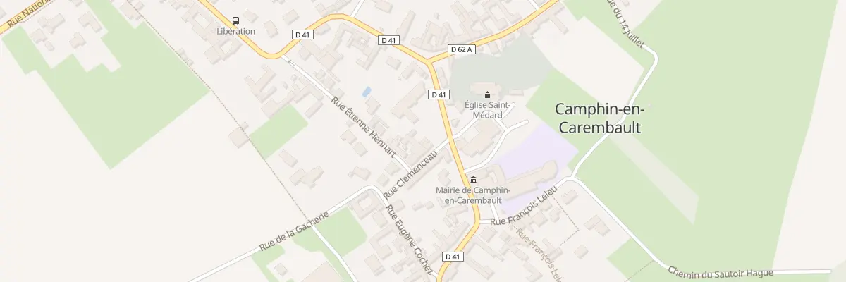 Plan du 2 Rue Clemenceau à Camphin-en-Carembault
