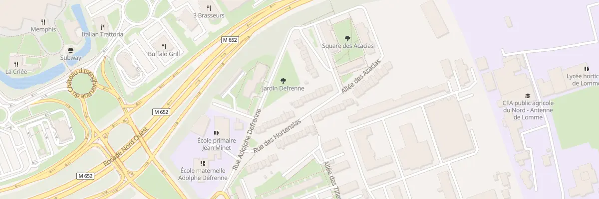 Plan du 23 Rue des Hortensias à Lille