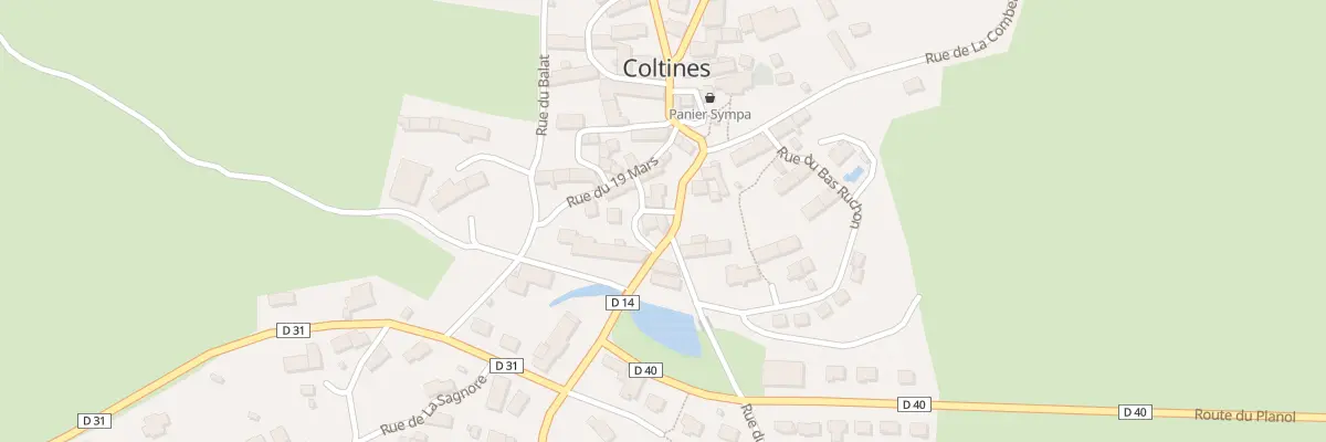 Plan du 5071 Le Bourg à Coltines