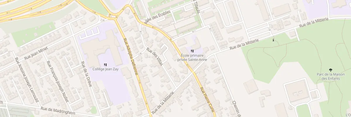 Plan du 41 Rue Pierre Curie Lomme à Lille