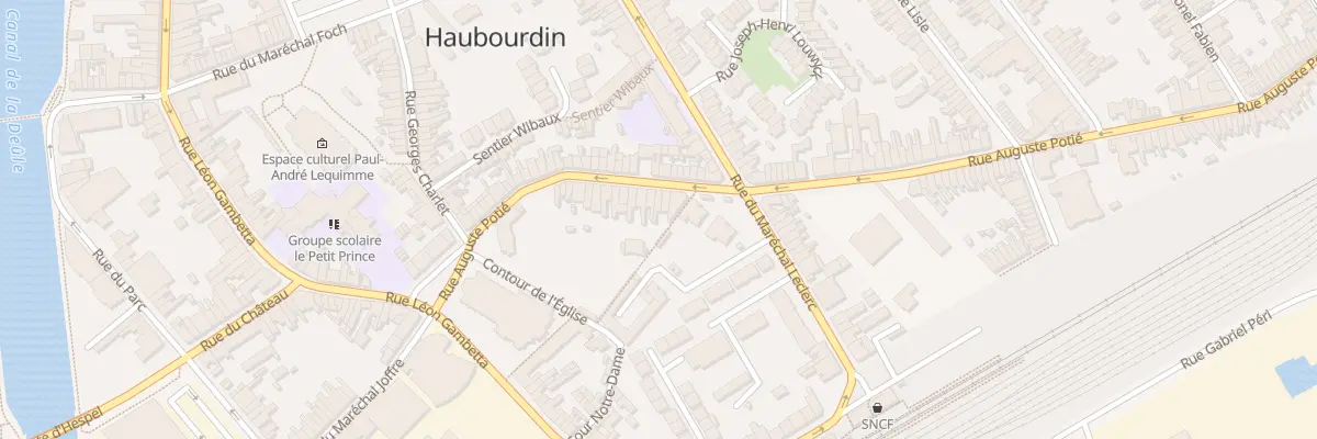 Plan du 26 Rue Auguste Potié à Haubourdin
