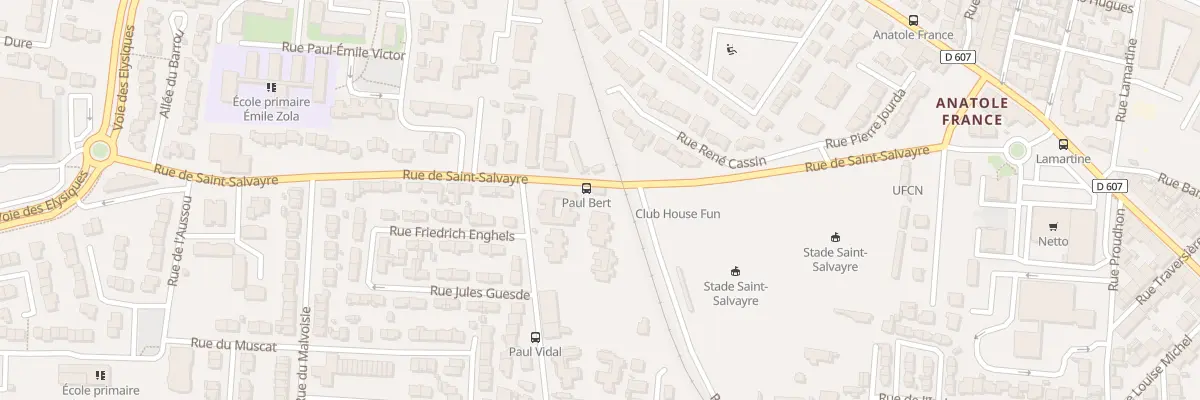 Plan du 1A Rue de Saint-Salvayre à Narbonne