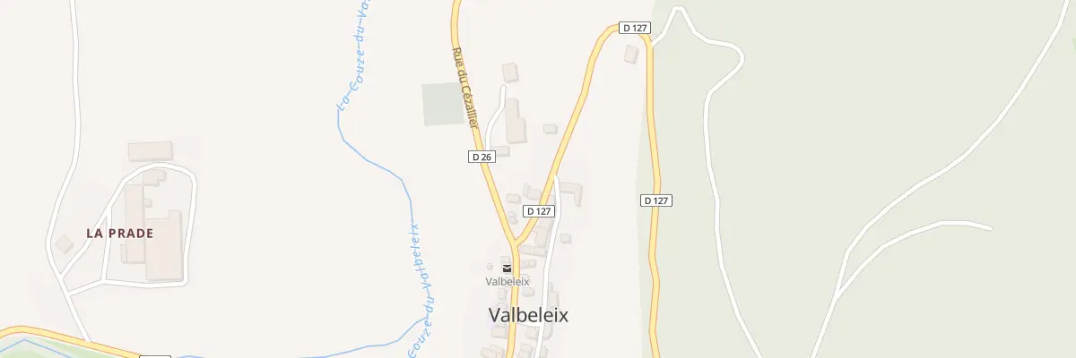Plan du 5007 Le Bourg à Valbeleix