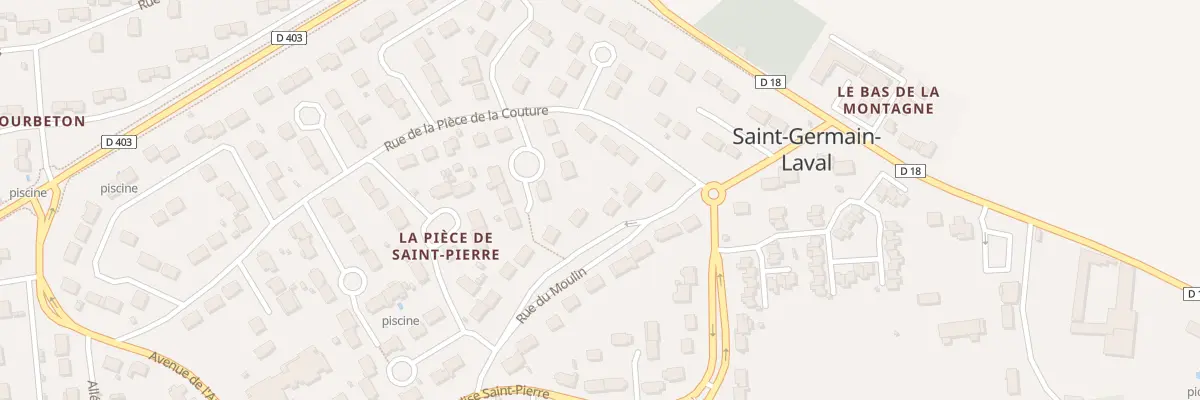 Plan du 13 Rue du Moulin à Saint-Germain-Laval