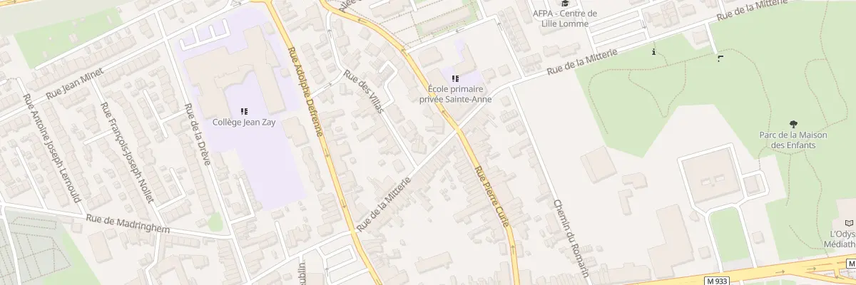 Plan du 13 Rue de la Mitterie à Lille